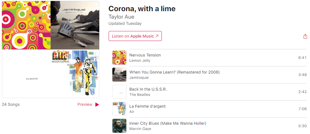 The Apple Music Playlist
