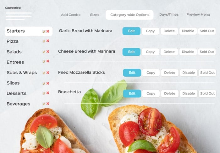 Multi Unit Restaurants Order Experience Builder