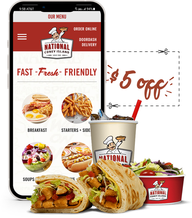 National coney best sale island menu