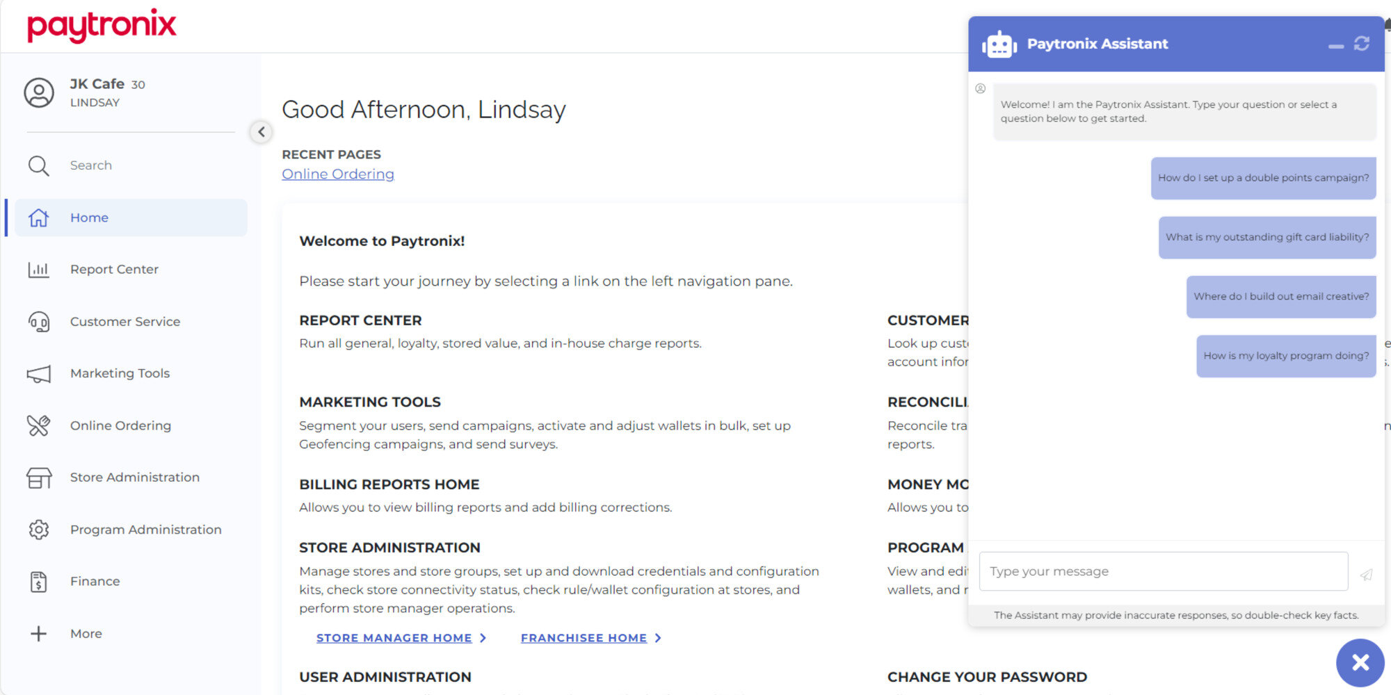 px assistant wide screenshot