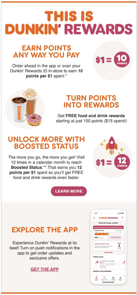 dunkin rewards