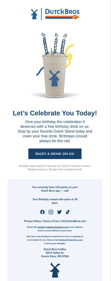 dutch bros rewards