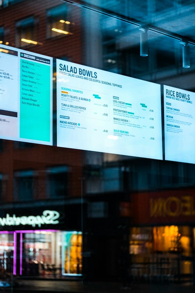 Digital Menu Templates