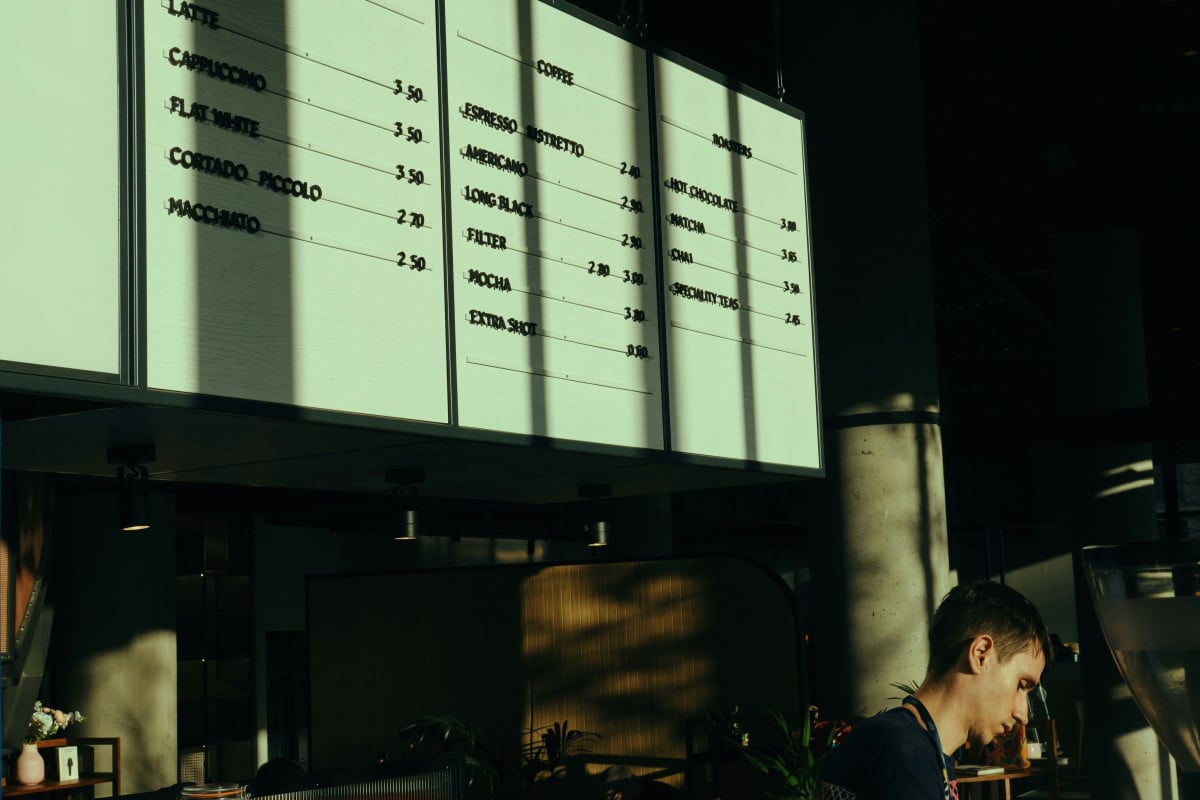 digital menu template