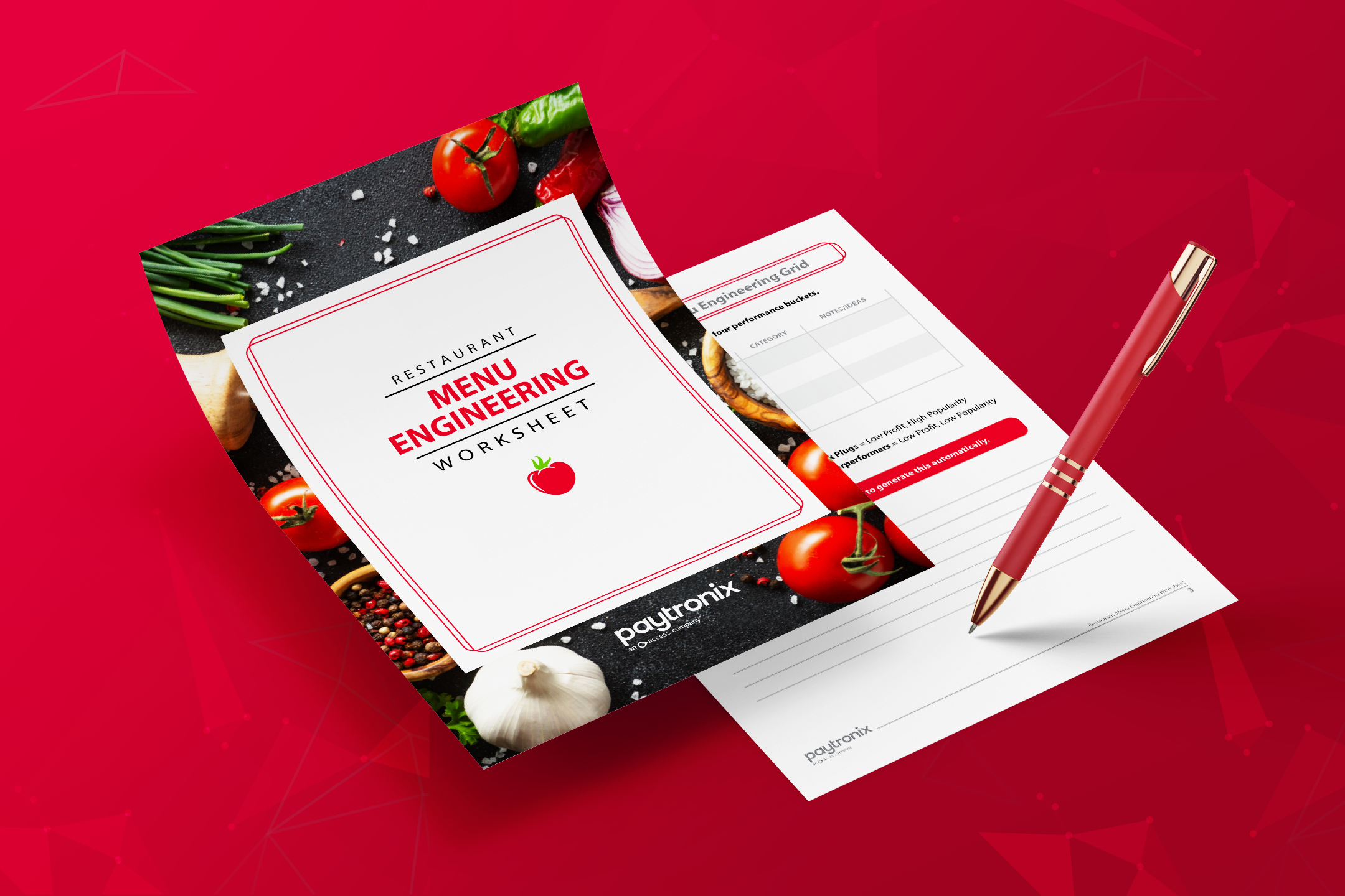 restaurant menu engineering worksheet hero image final