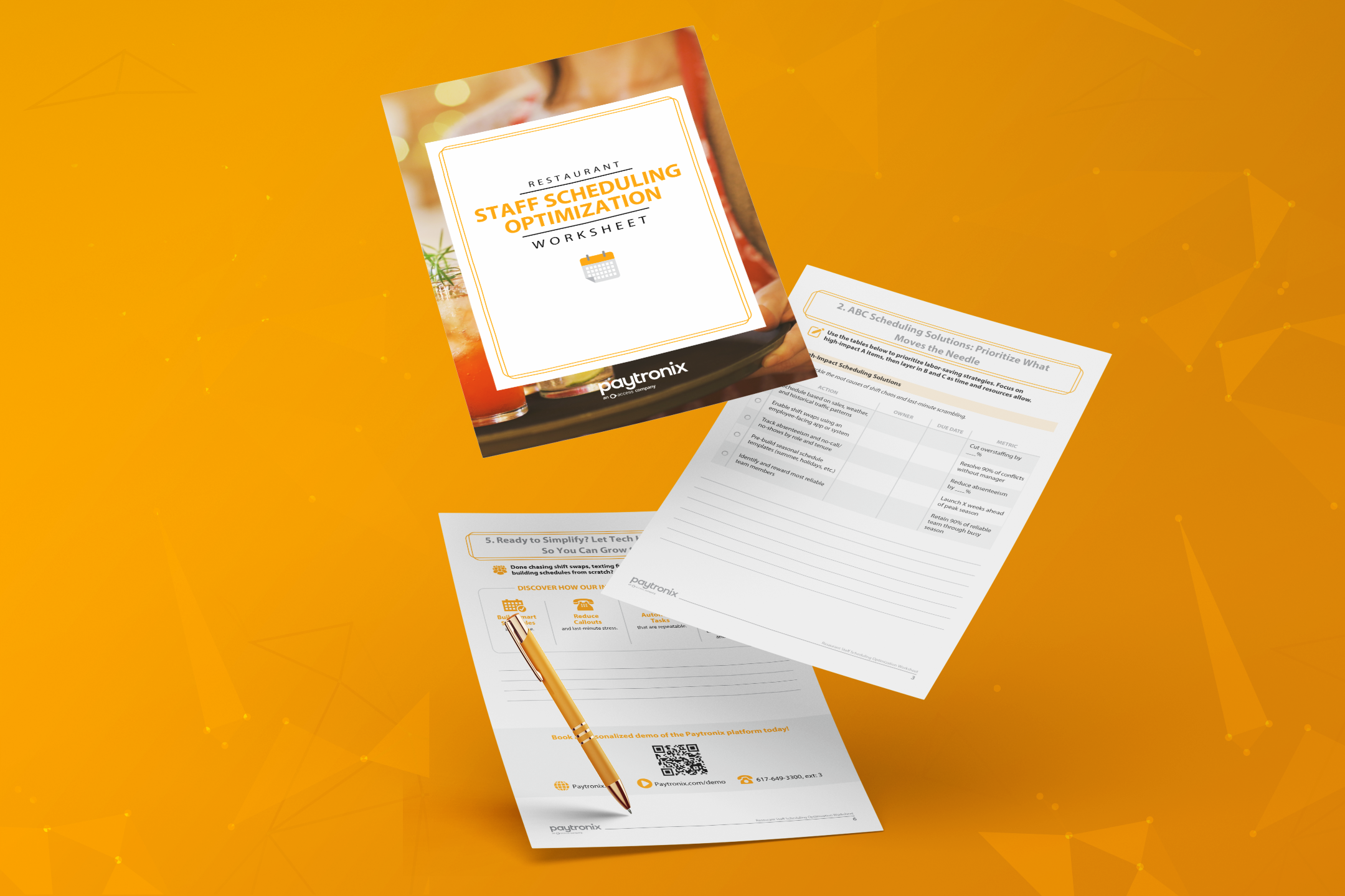 restaurant staff scheduling optimization worksheet hero image final